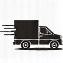 Delivery truck icon representing fast delivery