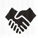 Handshake icon representing ethical sourcing